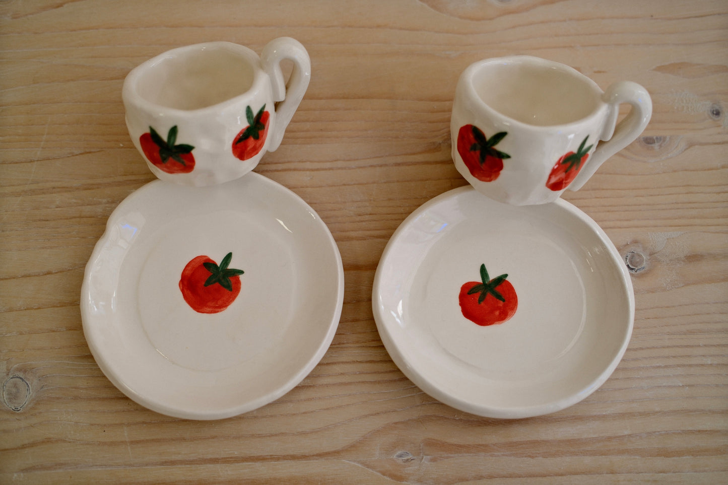 Tazzina da caffè + piattino [POMODORI]
