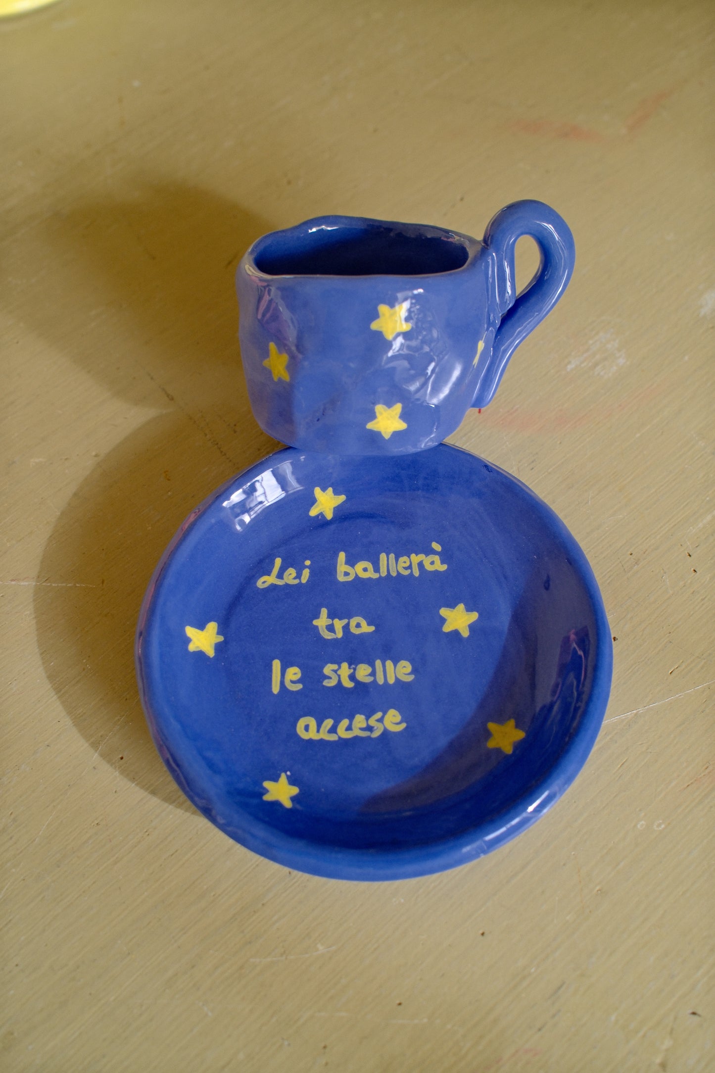 Tazzina da caffè + piattino 
[LEI BALLERÀ TRA LE STELLE ACCESE]