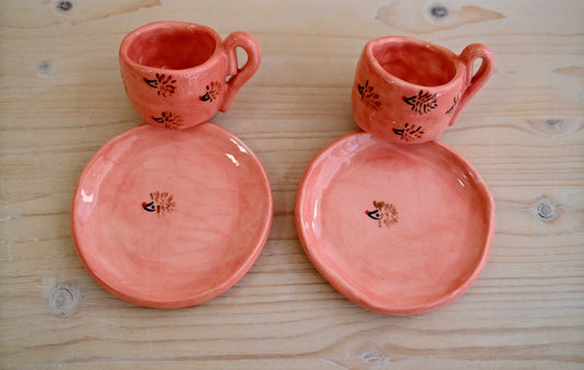 Tazzina da caffè + piattino [RICCI]