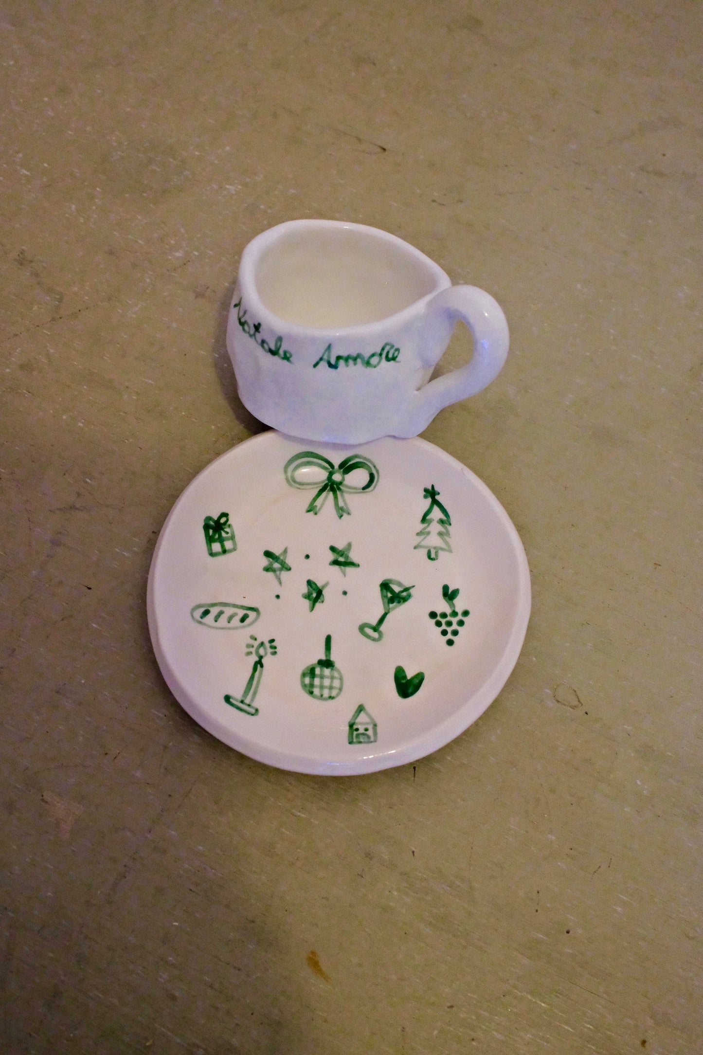 Tazzina da caffè + piattino [BUON NATALE AMORE]