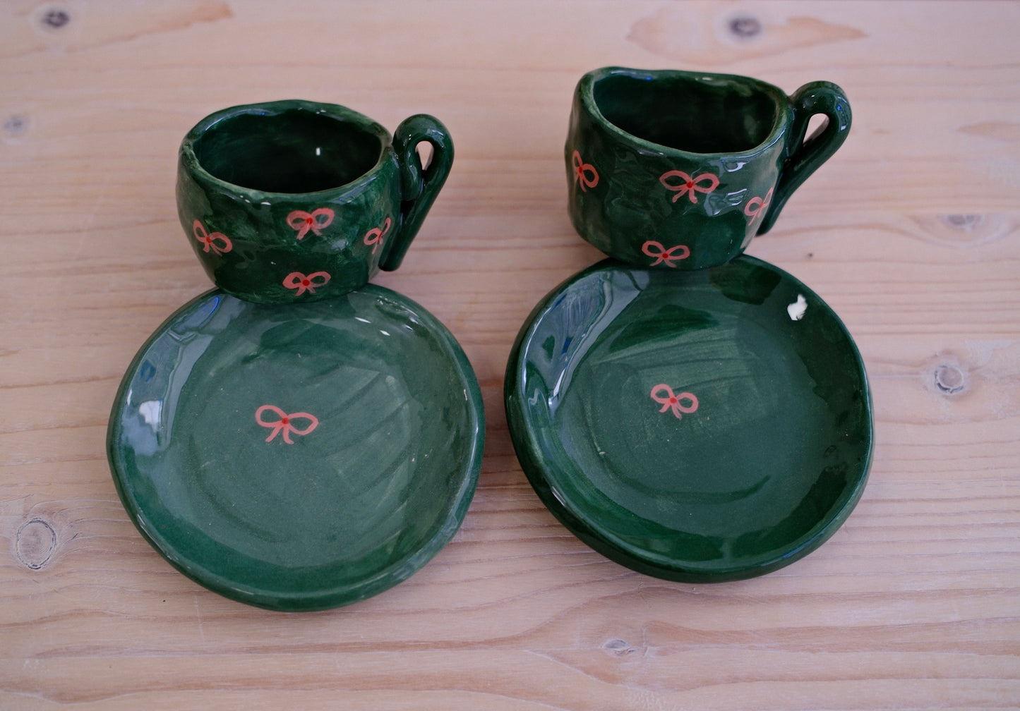 Tazzina da caffè + piattino [FIOCCHI]