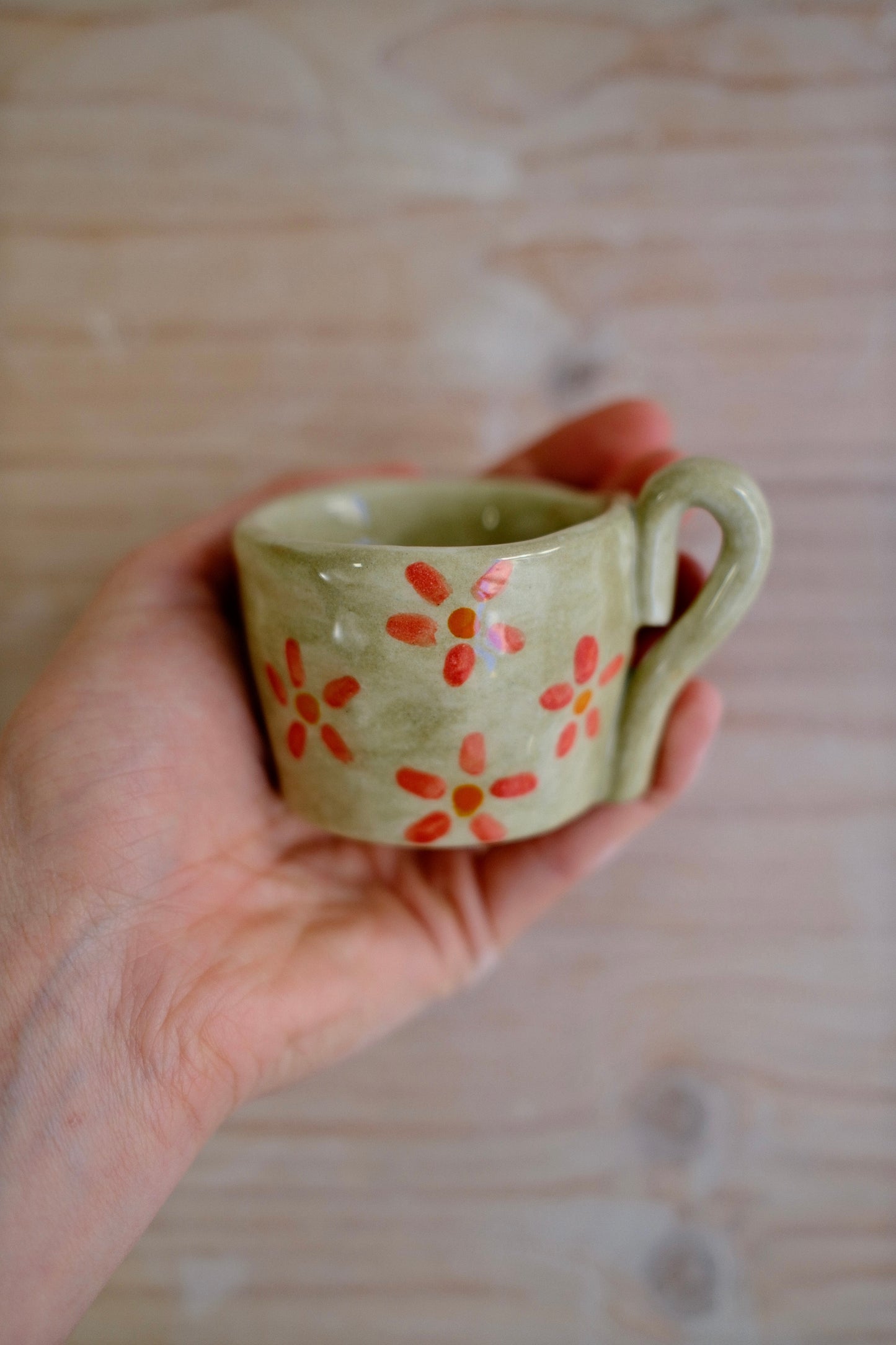 Tazzina da caffè + piattino [FIORI]