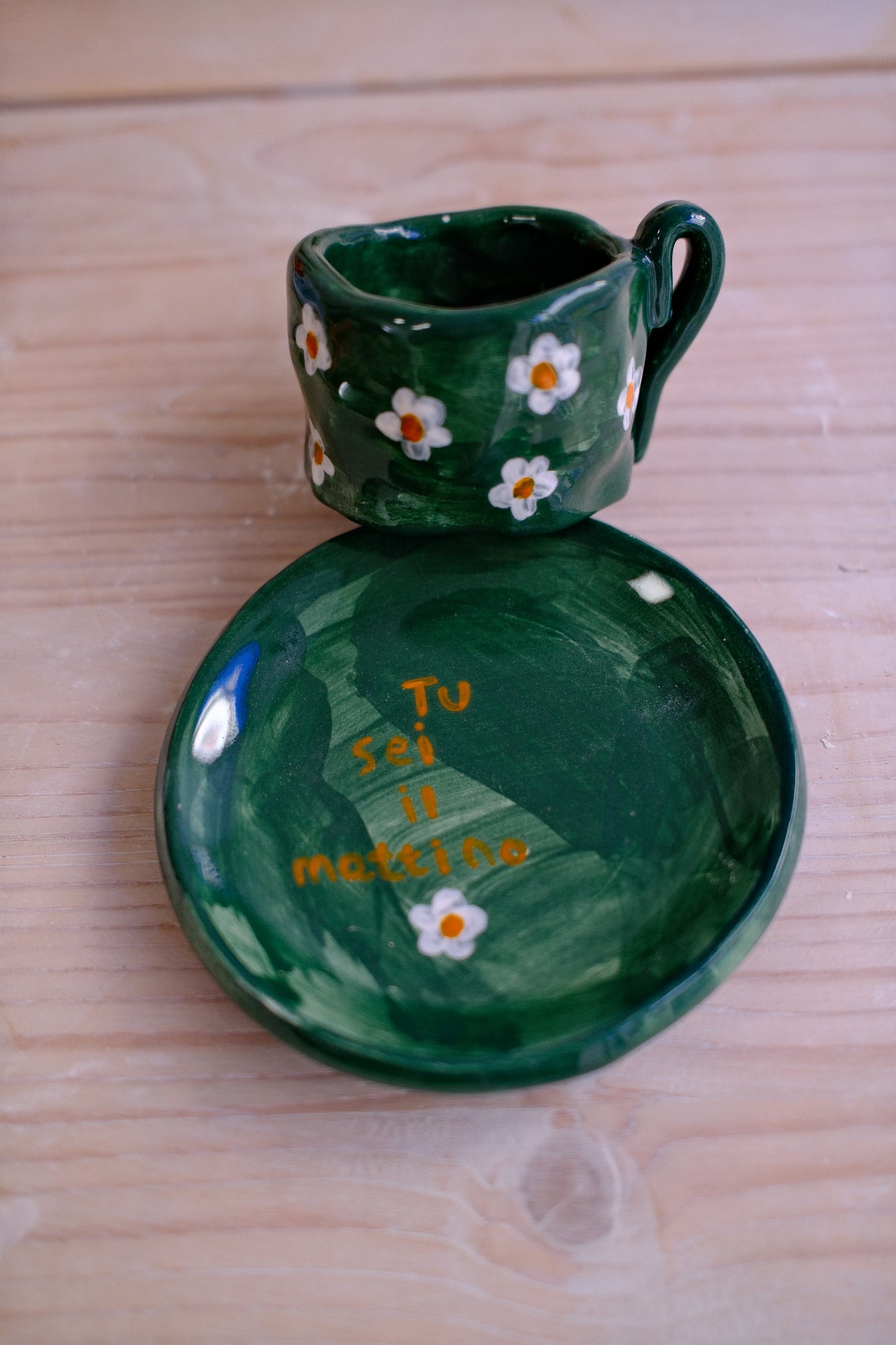 Tazzina da caffè + piattino [TU SEI IL MATTINO]