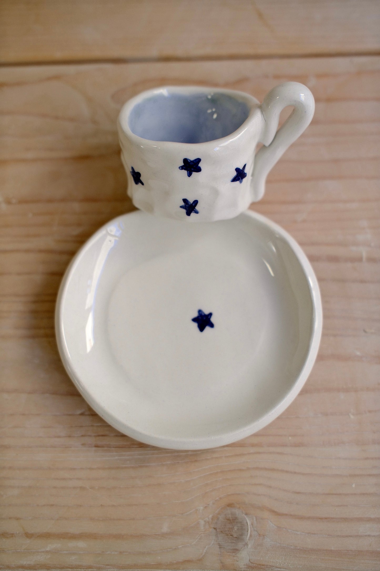 Tazzina da caffè + piattino [STELLE]