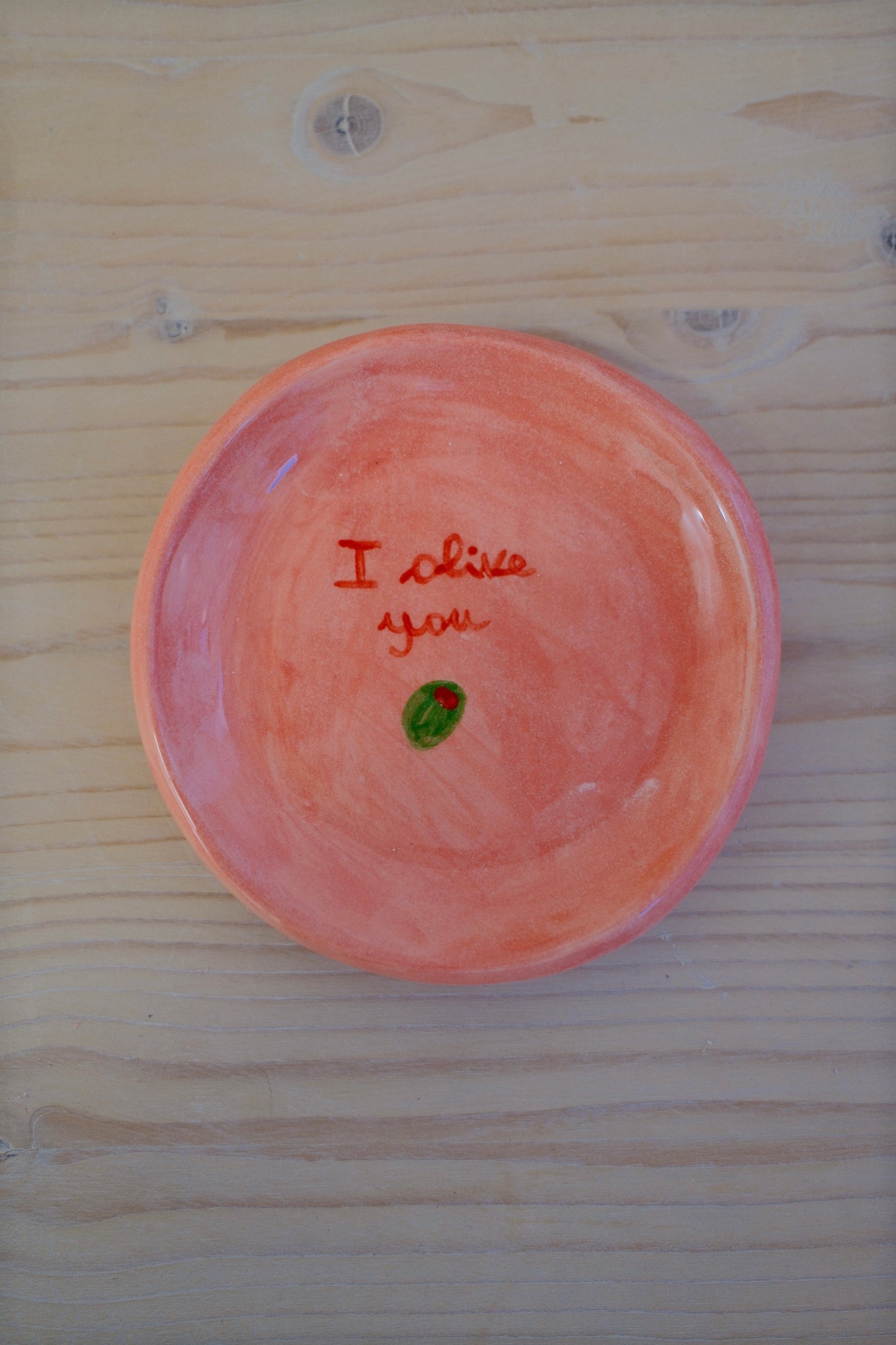 Tazzina da caffè + piattino [I OLIVE YOU]