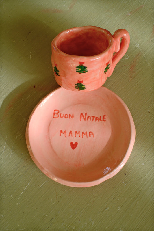 Tazzina da caffè + piattino 
[BUON NATALE MAMMA]