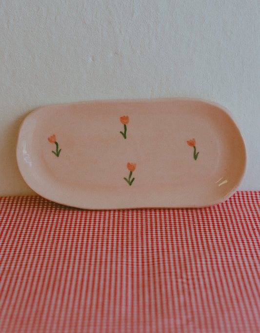 Tazzine da caffè con piattino [TULIPANI - ROSA]