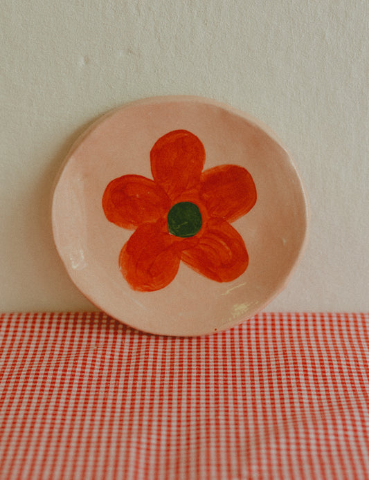 Tazzina da caffè con piattino [FIORE - ROSA]